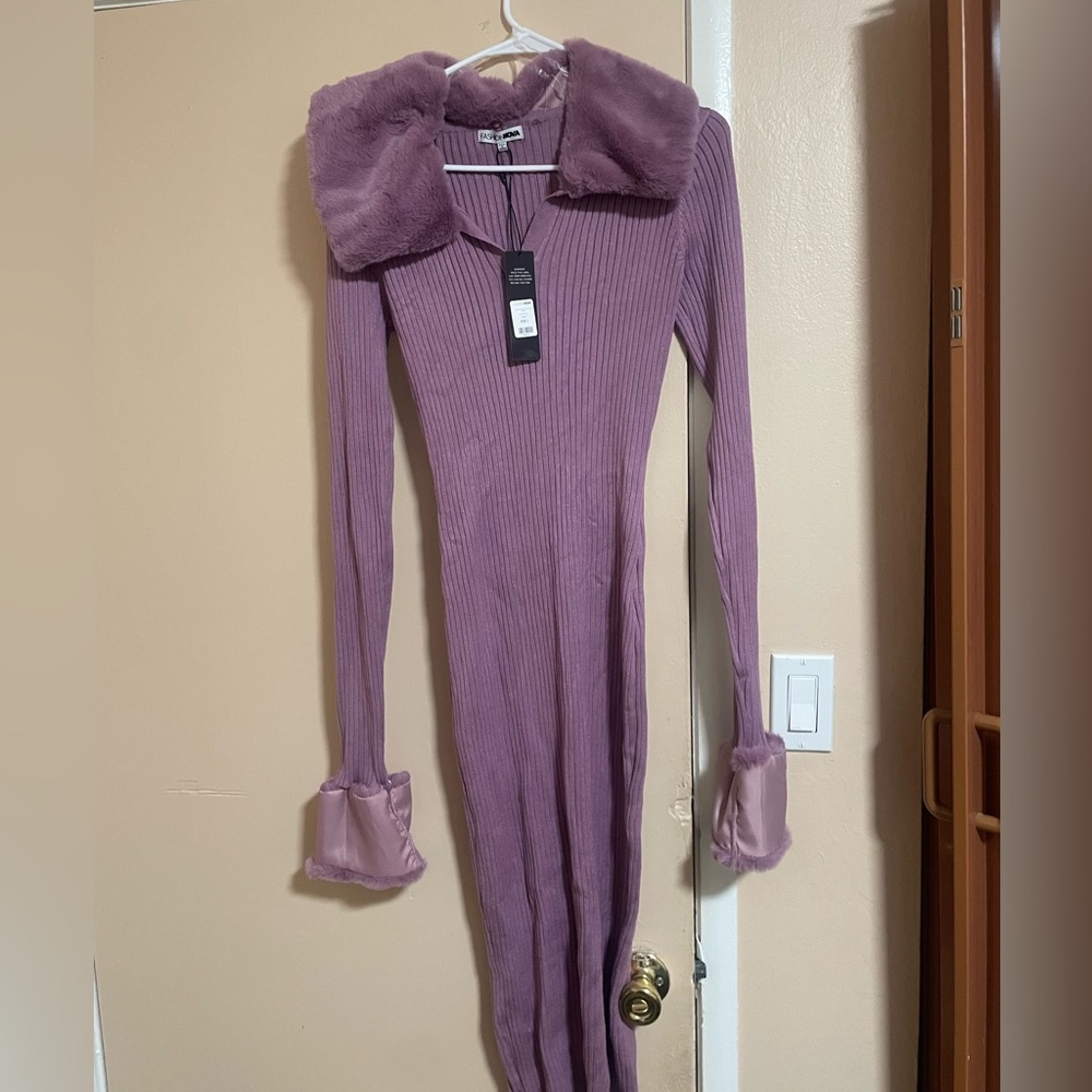 PINK/PURPLE FASHION NOVA DRESS- brand new
